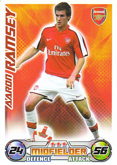 Aaron Ramsey Arsenal 2008/09 Topps Match Attax #10